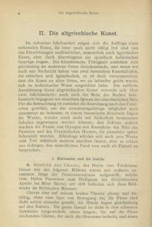 II. Die altgriechische Kunst