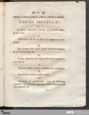 Theses Miscellæ.