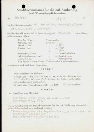 Horst, Max, Dr.