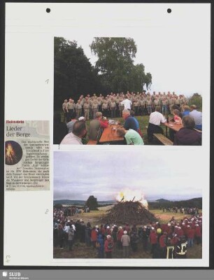 Konzert zur Sommersonnenwende auf der Napoleonschanze bei Hohnstein (Bild 1) : Dirigent: Axel Langmann