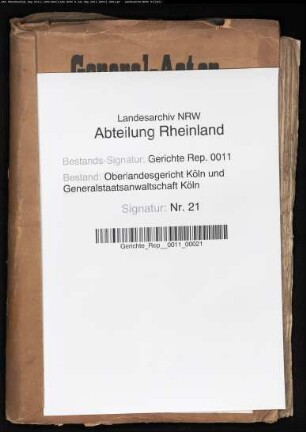 Personalakte: Broicher, Ludwig Josef