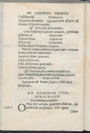 De Nominvm Constrvctione.