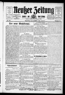 Neußer Zeitung : Stadt- und Landbote : Heimatzeitung für die Stadt Neuß u. den Landkreis Grevenbroich-Neuß