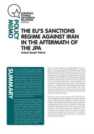 The EU’s sanctions regime against Iran in the aftermath of the JPA