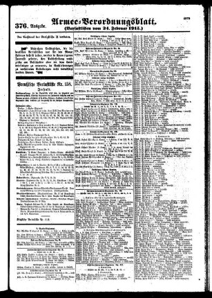 376.Ausgabe. Mittwoch, 24. Februar 1915