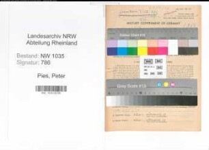 Entnazifizierung Peter Pies , geb. 30.03.1904 (Ingenieur)