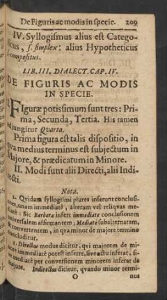 Cap. IV. De Figuris Ac Modis In Specie.