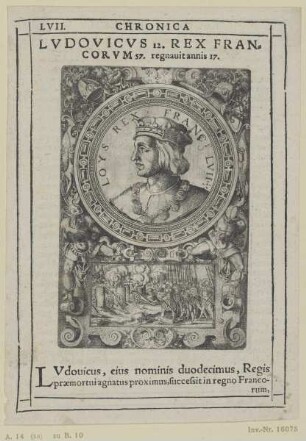 Bildnis des Lvdovicvs 12. Rex Francorvm