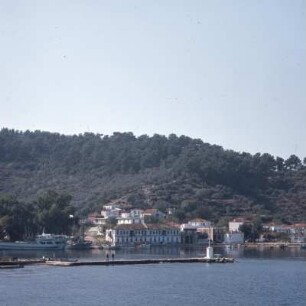 Thasos, Hauptort Limani, Fischerhafen = antiker Kriegshafen