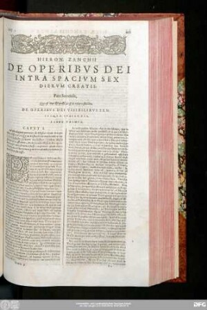 De Operibus Dei Visibilibus Sensuique Subiectis, Liber Primus.