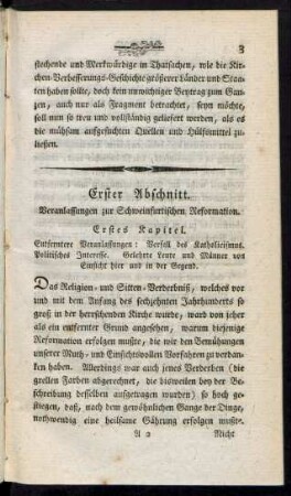 Erster Abschnitt. Veranlassungen zur Schweinfurtischen Reformation