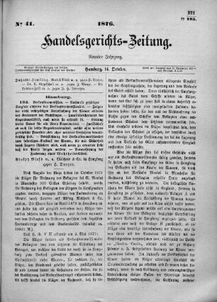 No. 41. 14. Oktober 1876
