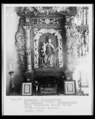 Thronende Madonna mit Kind