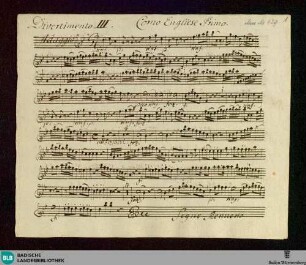 Divertimentos - Don Mus.Ms. 429 : winds; E|b; ReiF 6.2