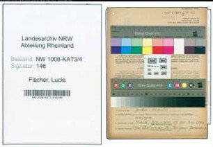 Entnazifizierung Lucie Fischer , geb. 19.04.1900 (Techn.Lehrerin)