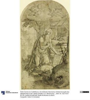 Der büßende Hieronymus (Vorzeichnung für das Altargemälde in der Capella Selvatico in S. Maria Assunta in Padua)