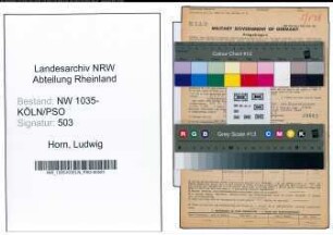 Entnazifizierung Ludwig Horn , geb. 18.06.1900 (Arbeiter)