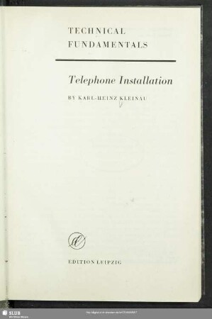 Telephone-installation