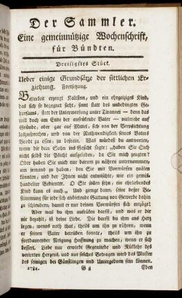 Dreisigstes Stück.