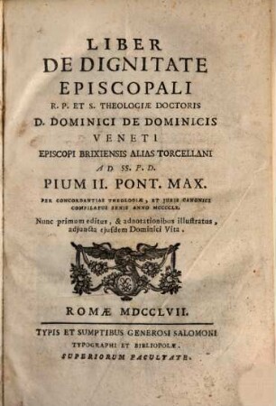 Liber de dignitate episcopali