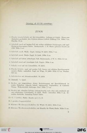 Zinn (Nr. 1-197)