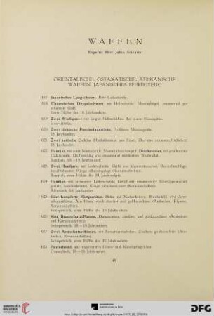 Waffen (Nr. 617-994)
