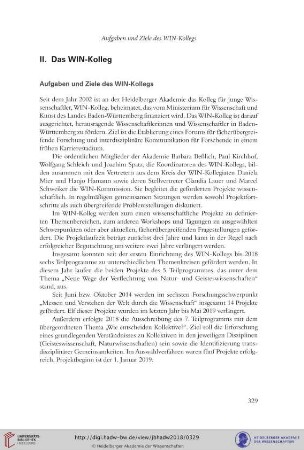 II. Das WIN-Kolleg