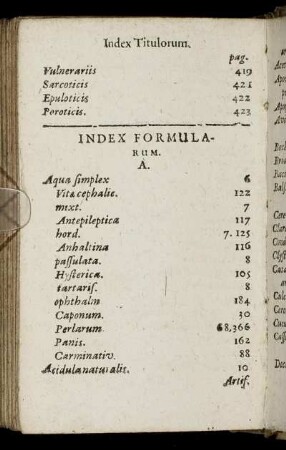 Index Formularum.