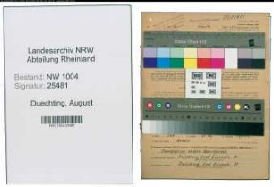 Entnazifizierung August Duechting , geb. 11.05.1913 (Arbeiter)