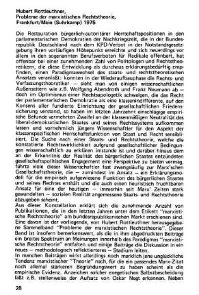 28-34, Hubert Rottleuthner, Probleme der marxistischen Rechtstheorie, Frankfurt/Main (Suhrkamp) 1975