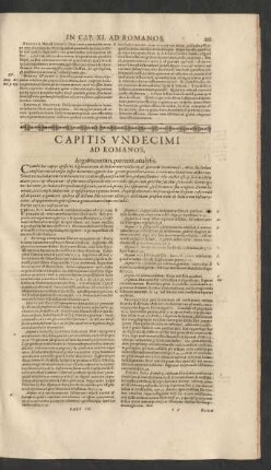 Capitis Undecimi Ad Romanos