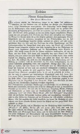 Neuere Kriegsliteratur