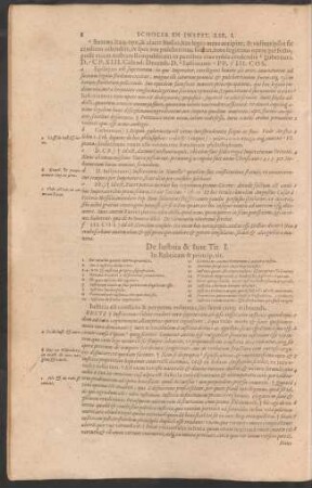 De Iustitia & Iure Tit. I.