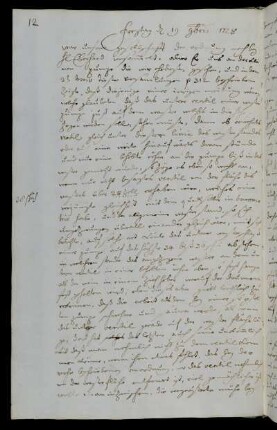 Freytag d 19 9bris 1728