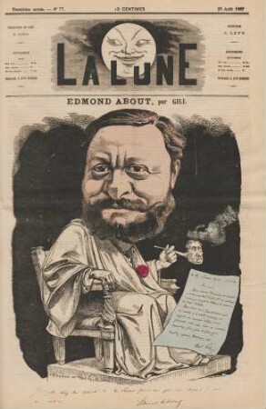 Edmond About, par Gill