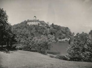 Schönfels südlich Zwickau. Altschönfels mit Burg