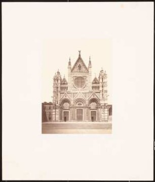 Dom Santa Maria Assunta, Siena: Ansicht der Hauptfassade (aus: sog. »Koch-Mappe«)