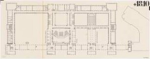 Technische Universität Berlin Hauptgebäude: Grundriss drittes Obergeschoss (Alt- und Neubau)