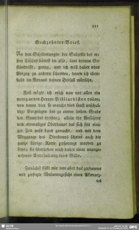 Sechzehnter Brief