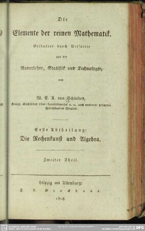 1,2: Die Rechenkunst und Algebra: 2