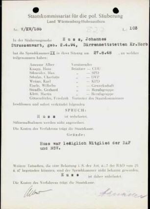 Huss, Johannes