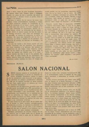 Bellas artes : Salón Nacional