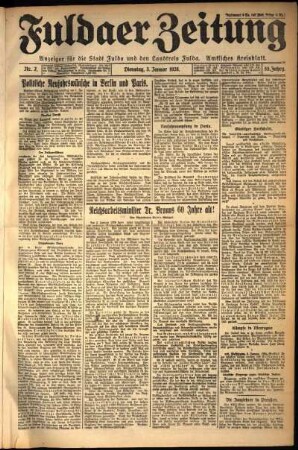 Ausgabe vom Dienstag, den 03. Januar 1928.