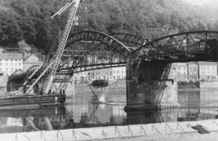 Demontage "Maxbrücke" Passau/Donau