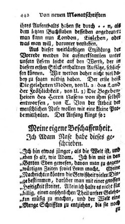 Meine eigene Beschaffenheit