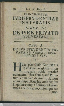 Lib. IV. De Iure Privato Universali