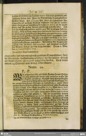 Num. 44. P. P.