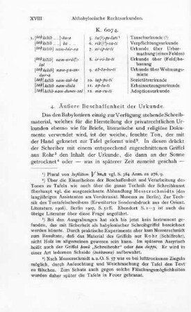 4. Äußere Beschaffenheit der Urkunde