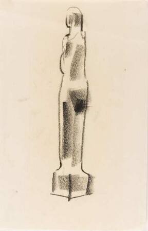 Studie einer Figur auf Sockel