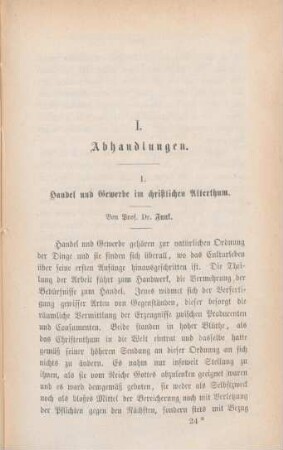 367-391 Handel und Gewerbe im christlichen Alterthum